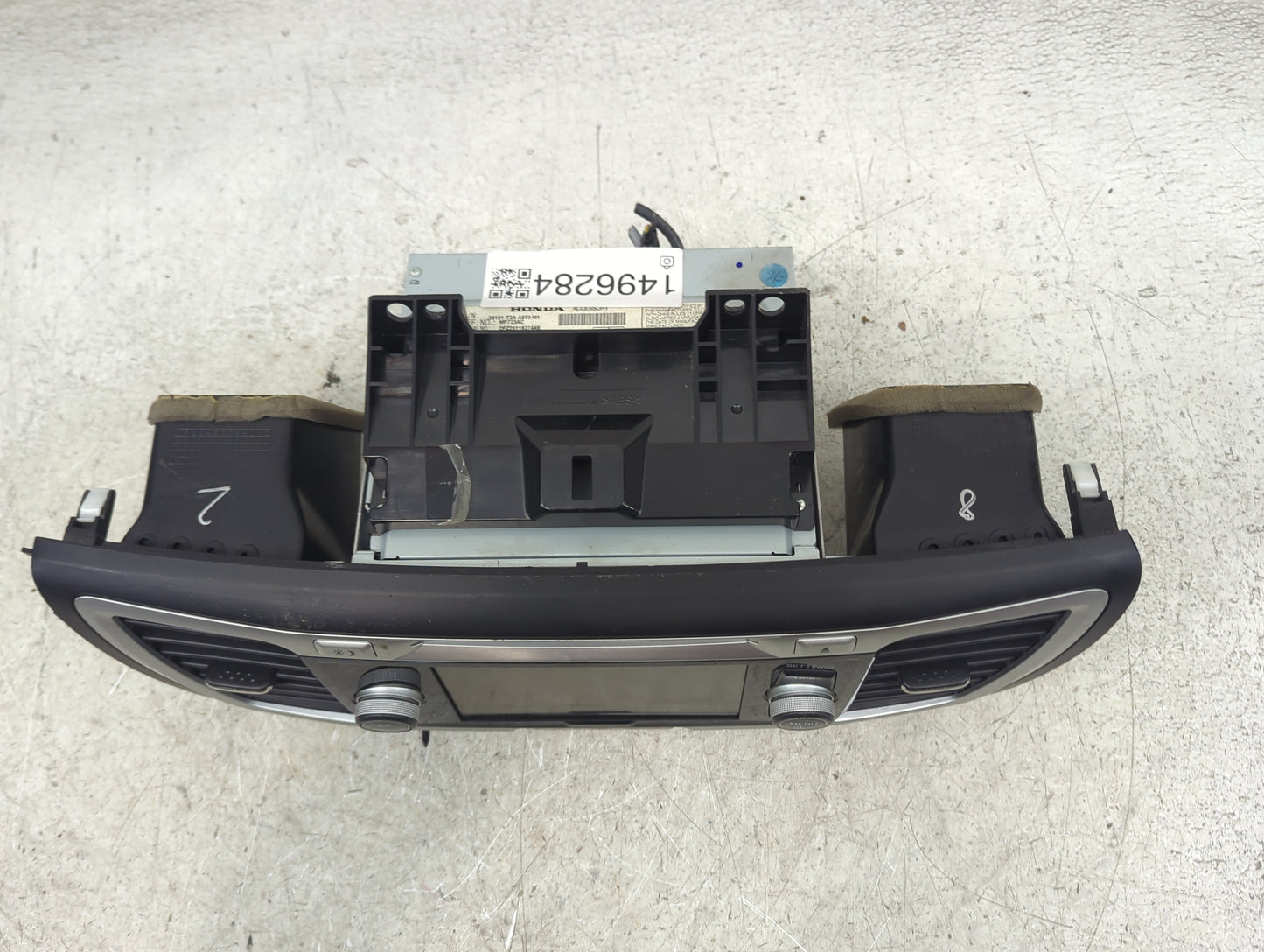 2013 Honda Accord Radio AM FM Cd Player Receiver Replacement P/N:39100T2AA802 NH167L Fits OEM Used Auto Parts - Oemusedautop