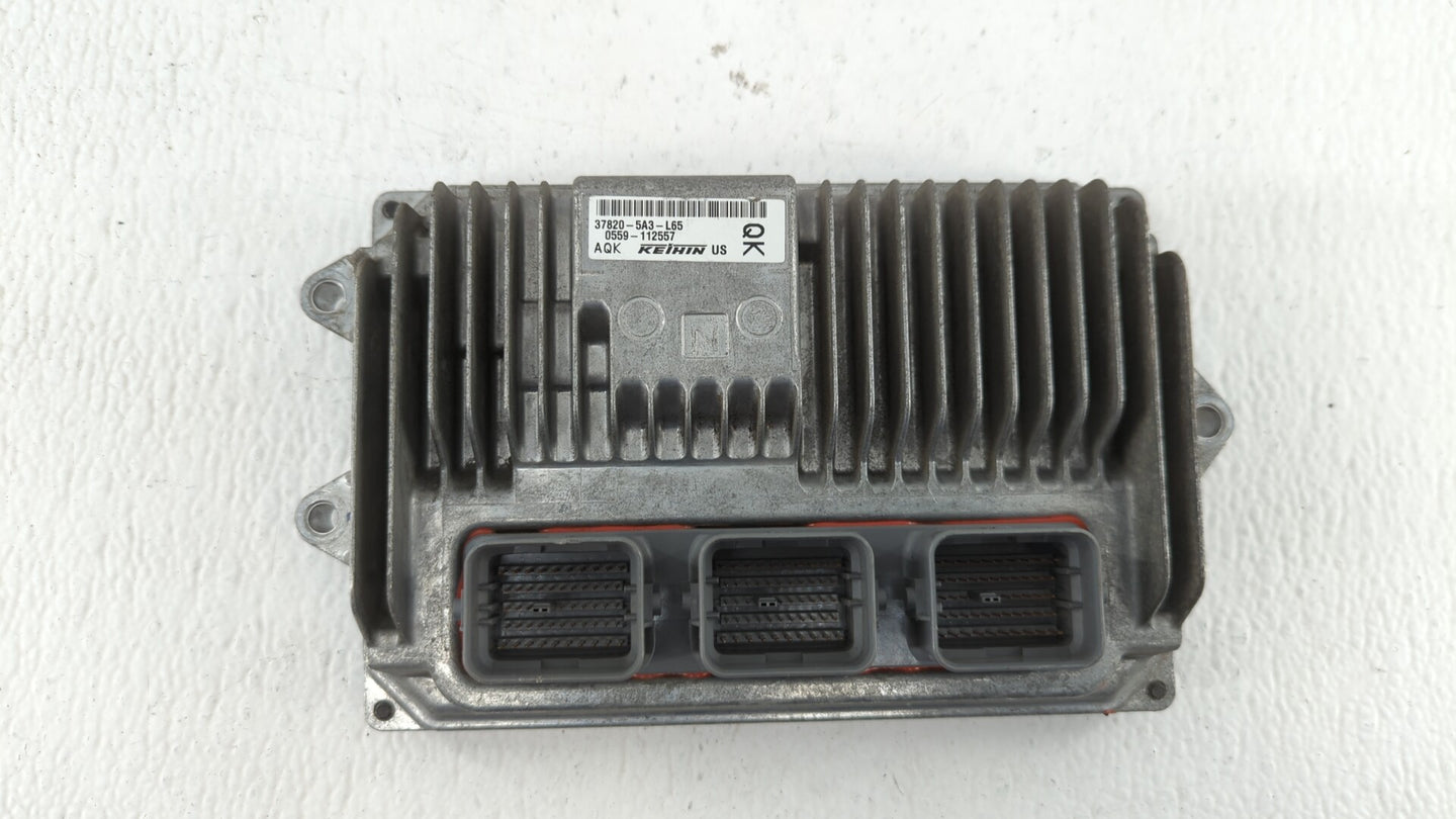 2013 Honda Accord PCM Engine Control Computer ECU ECM PCU OEM P/N:37820-5A3-L65 37820-5A3-L64 Fits OEM Used Auto Parts - Oem
