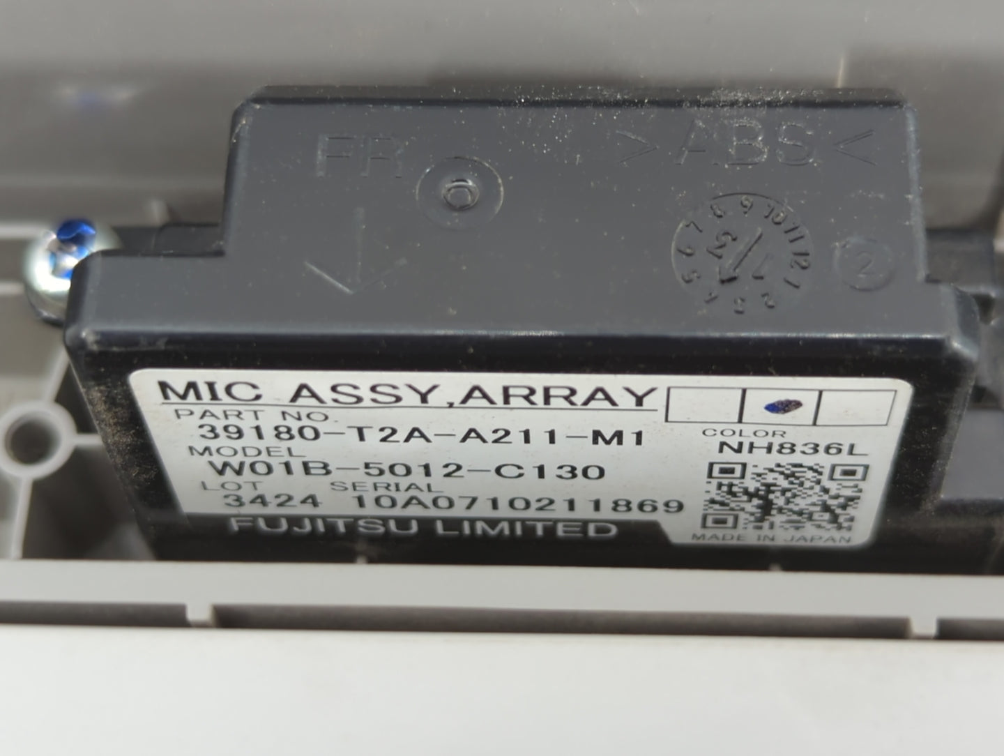 2013 Honda Accord Overhead Roof Console Grey - Oemusedautoparts1.com