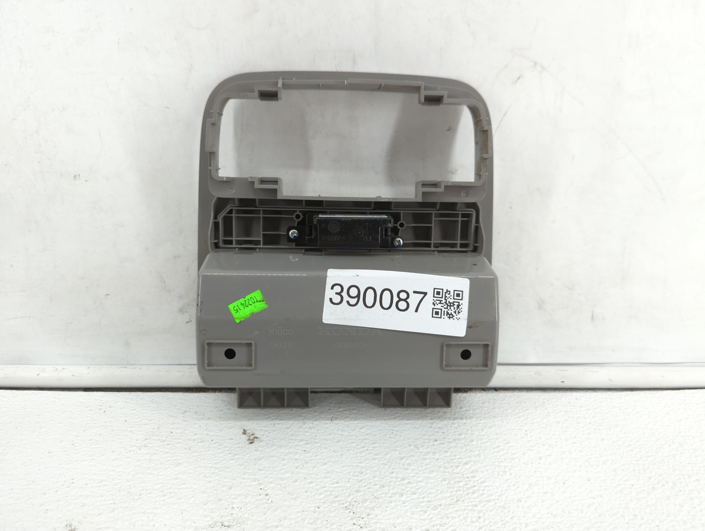 2013 Honda Accord Overhead Roof Console Grey - Oemusedautoparts1.com