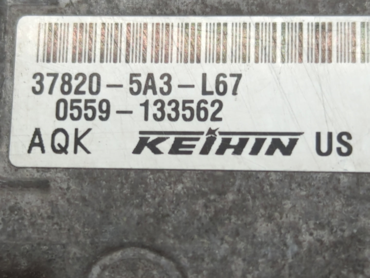 2013 Honda Accord PCM Engine Control Computer ECU ECM PCU OEM P/N:37820-5A3-L68 37820-5A3-L69, 37820-5A3-L67, 37820-5A3-L65 