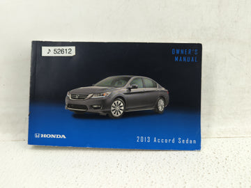 2013 Honda Accord Owners Manual Book Guide OEM Used Auto Parts