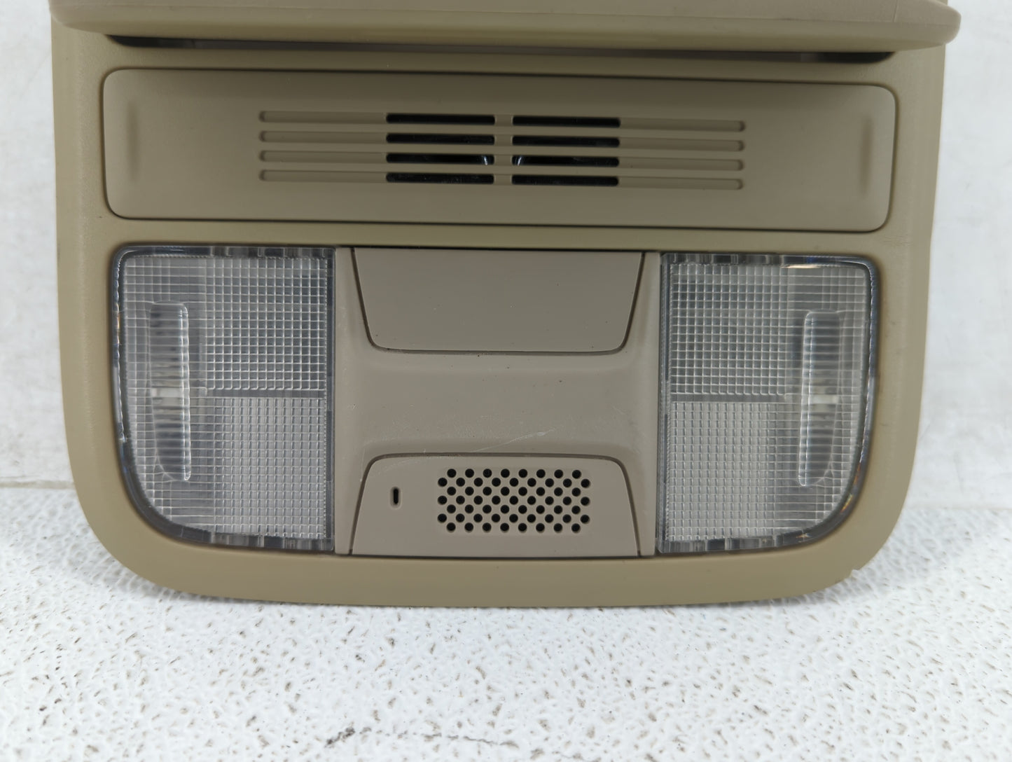 2013 Honda Accord Overhead Roof Console Beige - Oemusedautoparts1.com