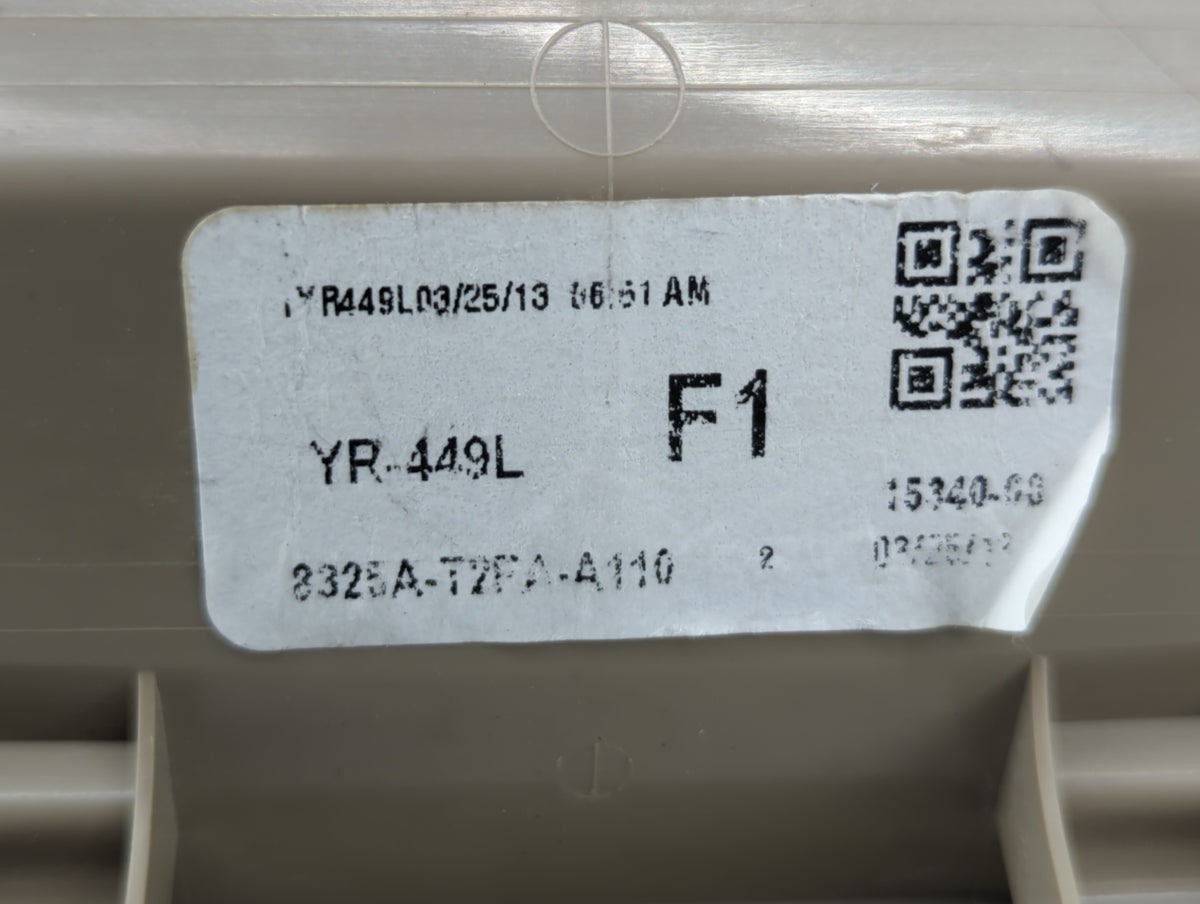 2013 Honda Accord Overhead Roof Console Beige - Oemusedautoparts1.com