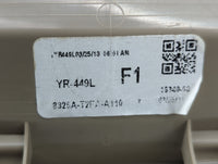 2013 Honda Accord Overhead Roof Console Beige - Oemusedautoparts1.com