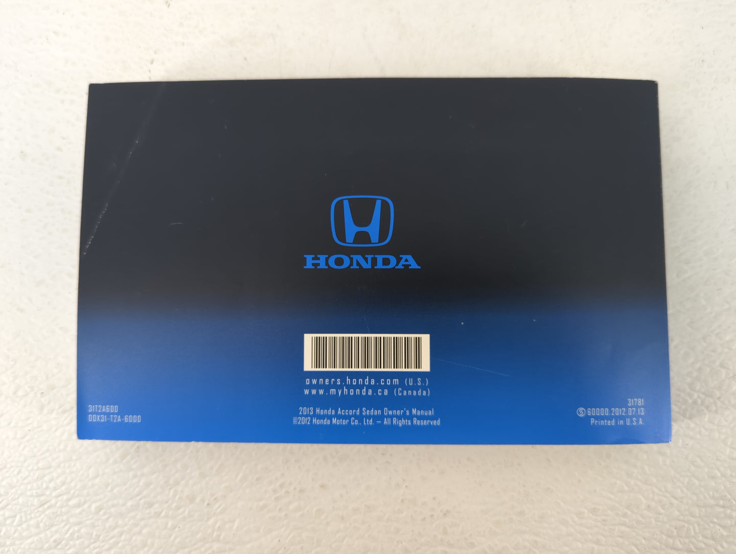 2013 Honda Accord Owners Manual Book Guide OEM Used Auto Parts - Oemusedautoparts1.com