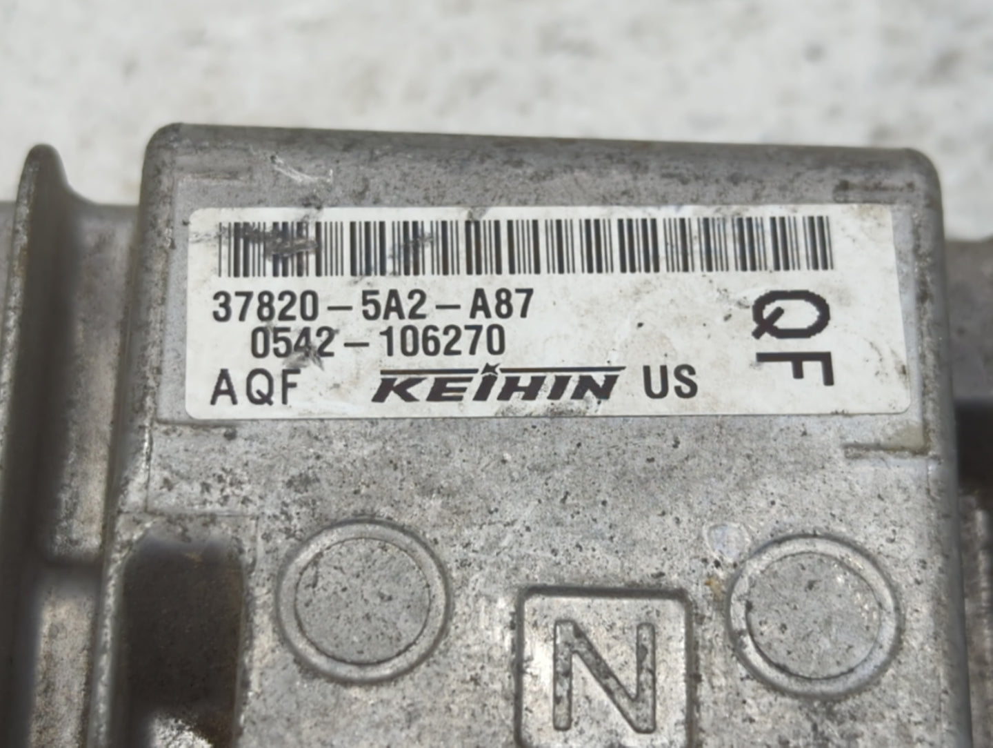 2013 Honda Accord PCM Engine Control Computer ECU ECM PCU OEM P/N:37820-5A2-A69 37820-5A2-A87 Fits OEM Used Auto Parts - Oem