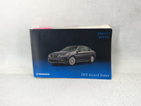 2013 Honda Accord Owners Manual Book Guide P/N:00X31-T2A-6001 OEM Used Auto Parts - Oemusedautoparts1.com