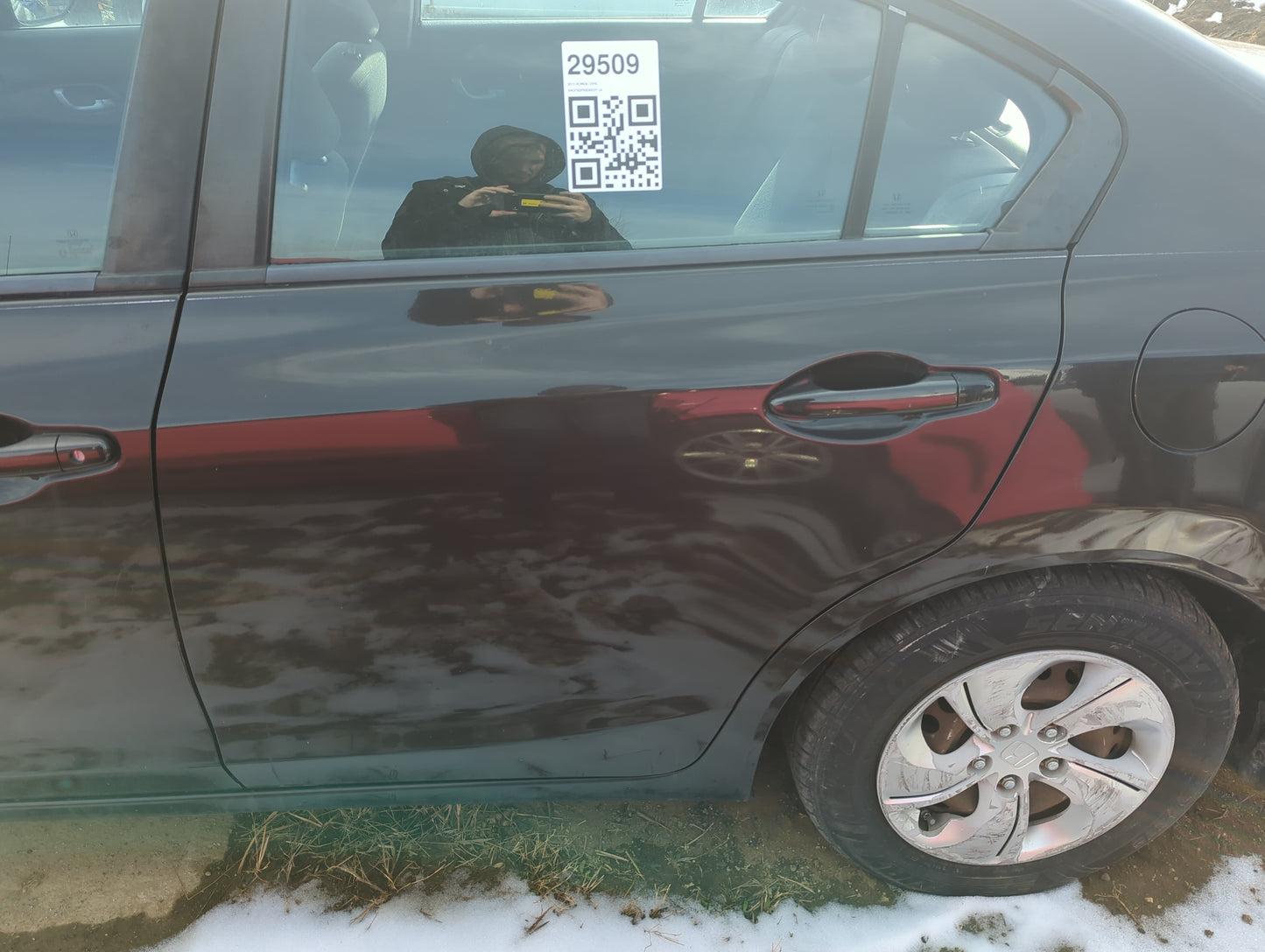 2013-2015 Honda Civic Driver Rear Door Oem - Oemusedautoparts1.com