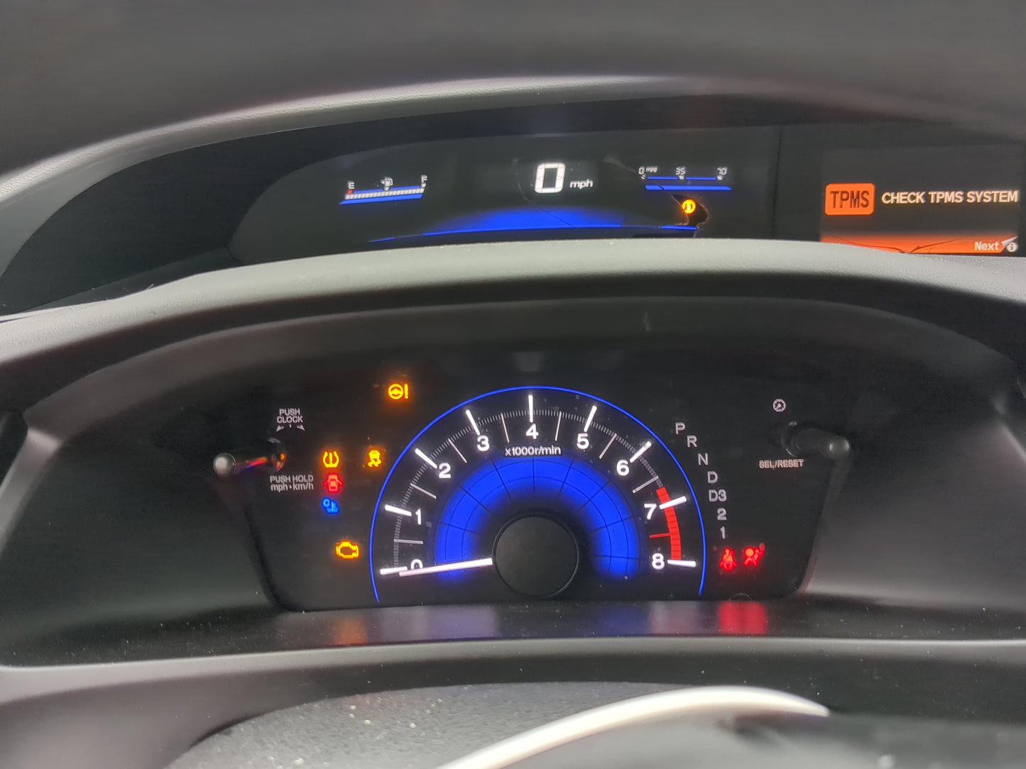2012-2015 Honda Civic Instrument Cluster Speedometer Gauges Fits Fits 2012 2013 2014 2015 OEM Used Auto Parts - Oemusedautop