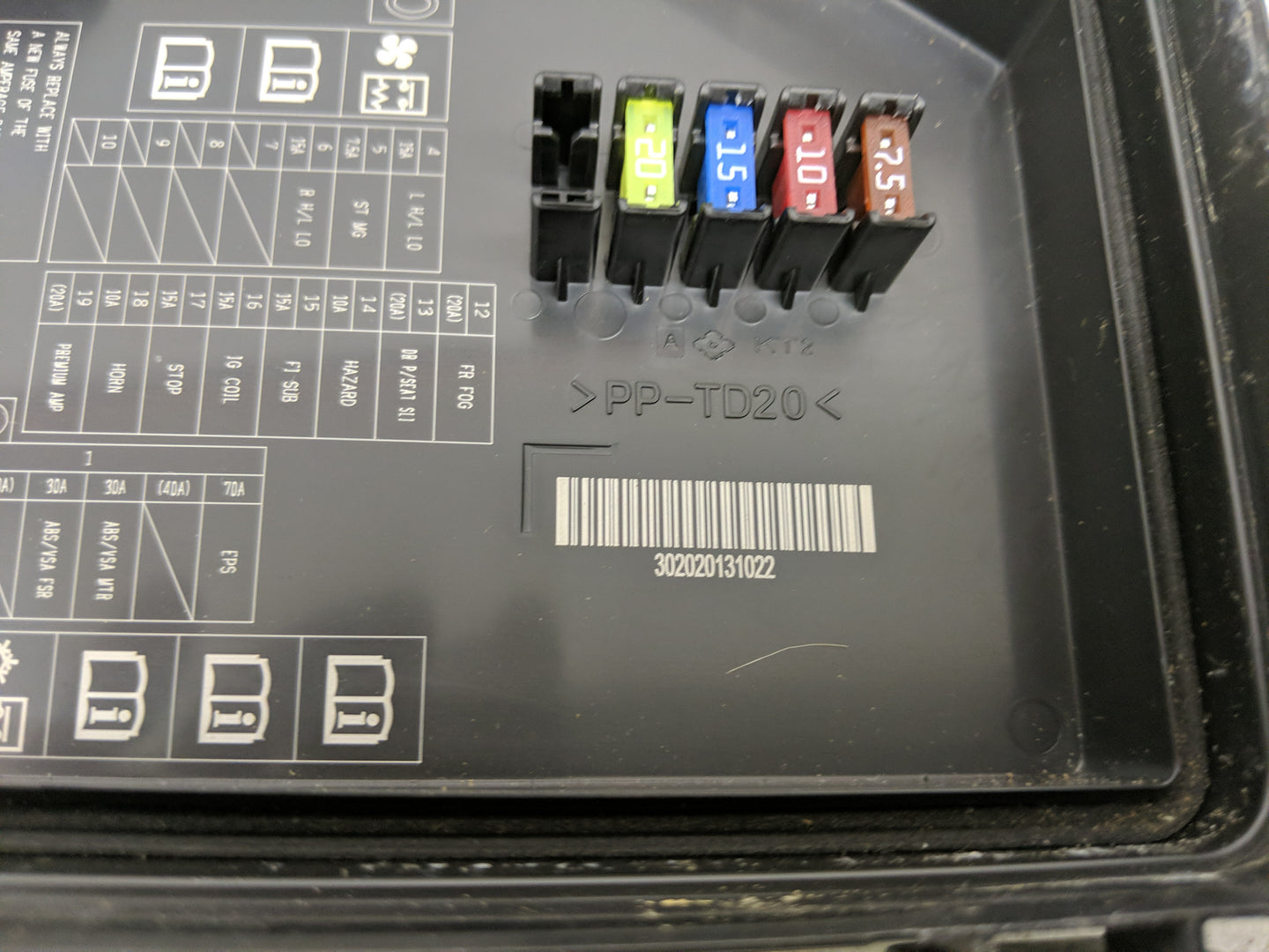 2012-2015 Honda Civic Fusebox Fuse Box Panel Relay Module Fits Fits 2012 2013 2014 2015 OEM Used Auto Parts - Oemusedautopar