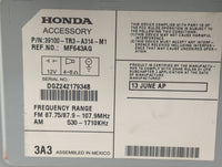 2013-2015 Honda Civic Radio AM FM Cd Player Receiver Replacement P/N:39100-TR3-A314-M1 MF643AG Fits Fits 2013 2014 2015 OEM 