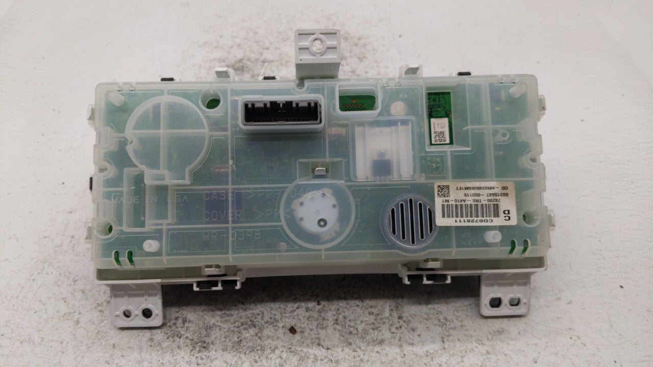 2012-2013 Honda Civic Instrument Cluster Speedometer Gauges P/N:78200-TR0-A420-M1 78100-TR0-A130-M1 Fits Fits 2012 2013 OEM 