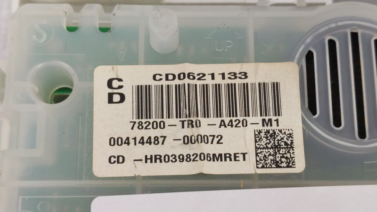 2012-2013 Honda Civic Instrument Cluster Speedometer Gauges P/N:78200-TR0-A420-M1 78100-TR0-A130-M1 Fits Fits 2012 2013 OEM 