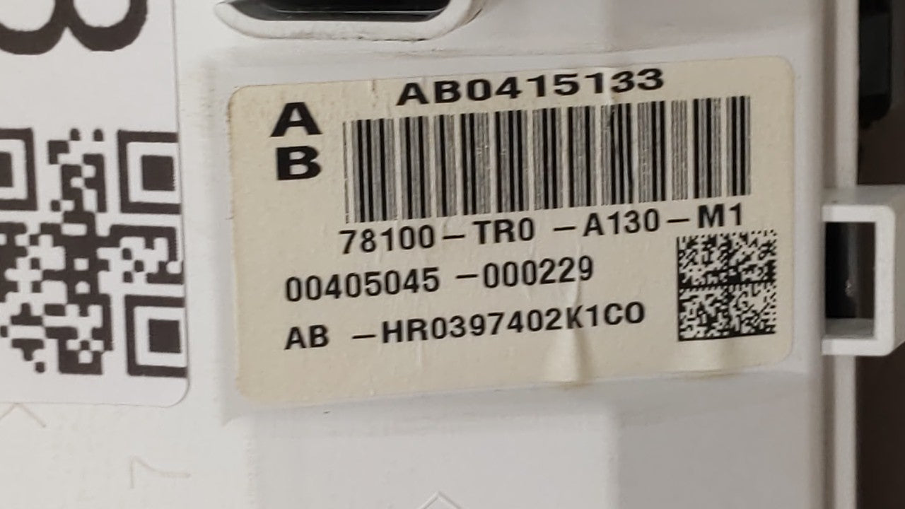 2012-2015 Honda Civic Instrument Cluster Speedometer Gauges P/N:78260-TR0-A132-M1 78200-TR3-A212-M1 Fits Fits 2012 2013 2014