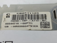 2012-2015 Honda Civic Instrument Cluster Speedometer Gauges P/N:78200-TR0-A413-M1 78100-TR0-A110-M1 Fits Fits 2012 2013 2014