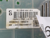 2012-2013 Honda Civic Instrument Cluster Speedometer Gauges P/N:78100-TR0-A120-M1 78200-TR0-A420-M1 Fits Fits 2012 2013 OEM 