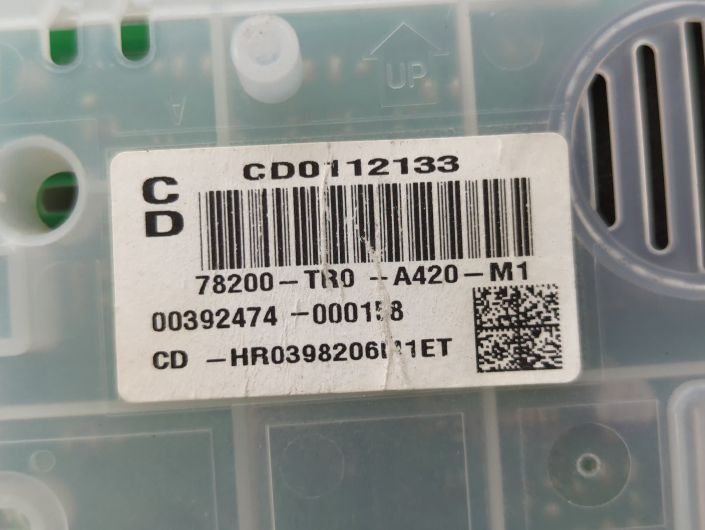 2012-2013 Honda Civic Instrument Cluster Speedometer Gauges P/N:78100-TR0-A120-M1 78200-TR0-A420-M1 Fits Fits 2012 2013 OEM 