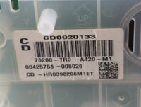 2012-2013 Honda Civic Instrument Cluster Speedometer Gauges P/N:78200-TR0-A420-M1 Fits Fits 2012 2013 OEM Used Auto Parts - 