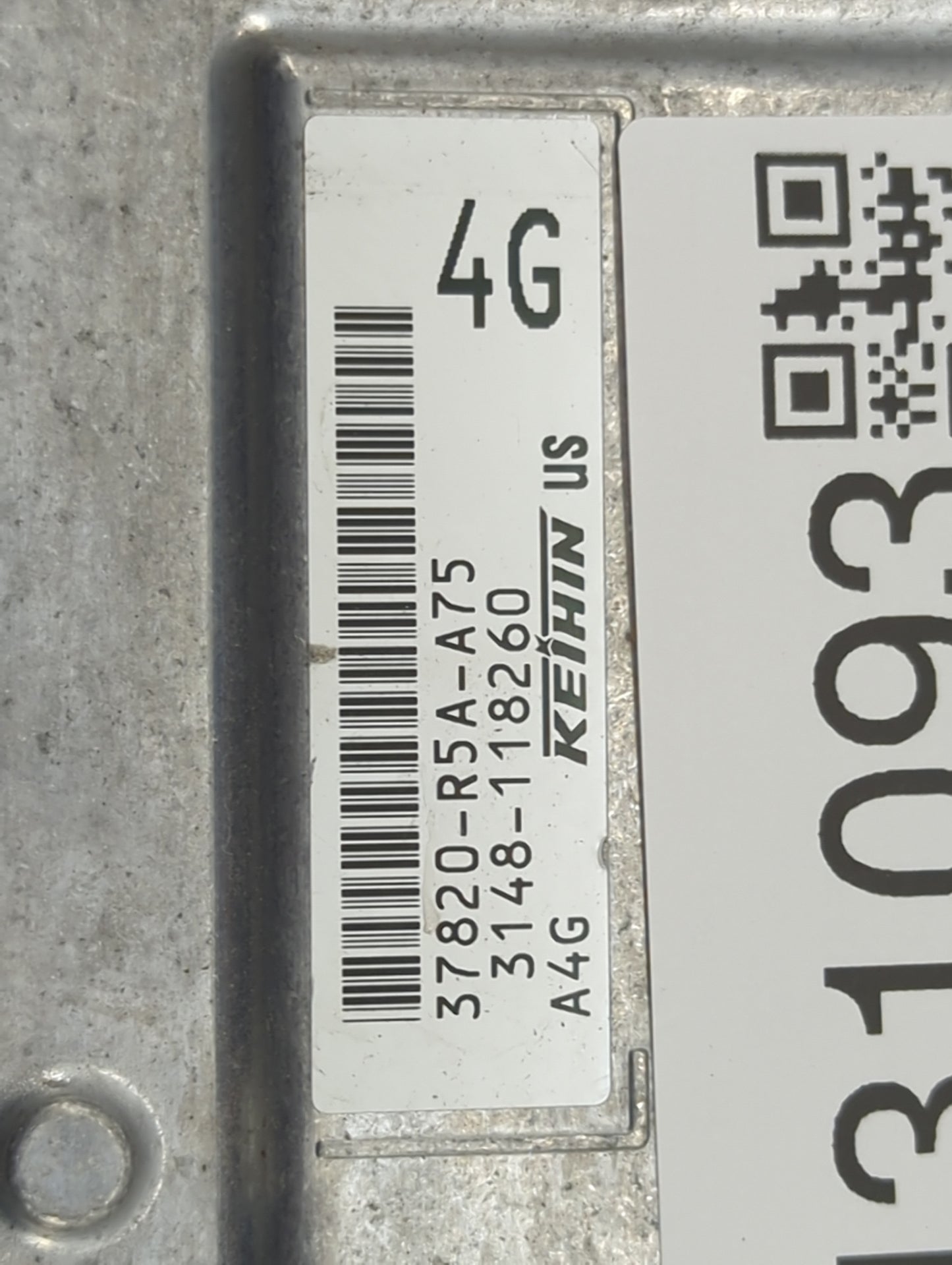 2013 Honda Crv PCM Engine Control Computer ECU ECM PCU OEM P/N:37820-R5A-A75 3148-118260 Fits Fits 2012 2014 OEM Used Auto P