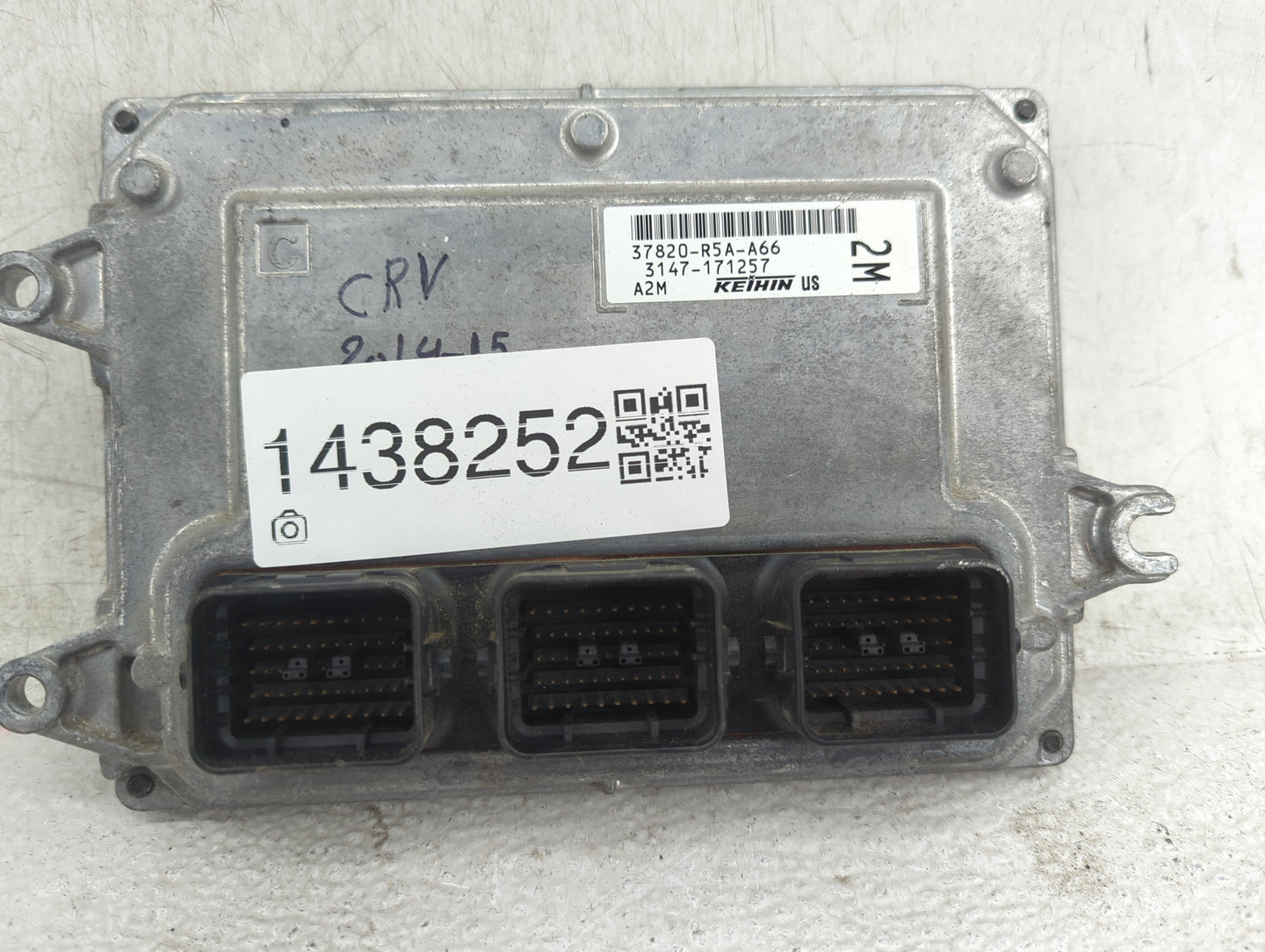 2013 Honda Crv PCM Engine Control Computer ECU ECM PCU OEM P/N:37820-R5A-A66 Fits Fits 2012 2014 OEM Used Auto Parts - Oemus