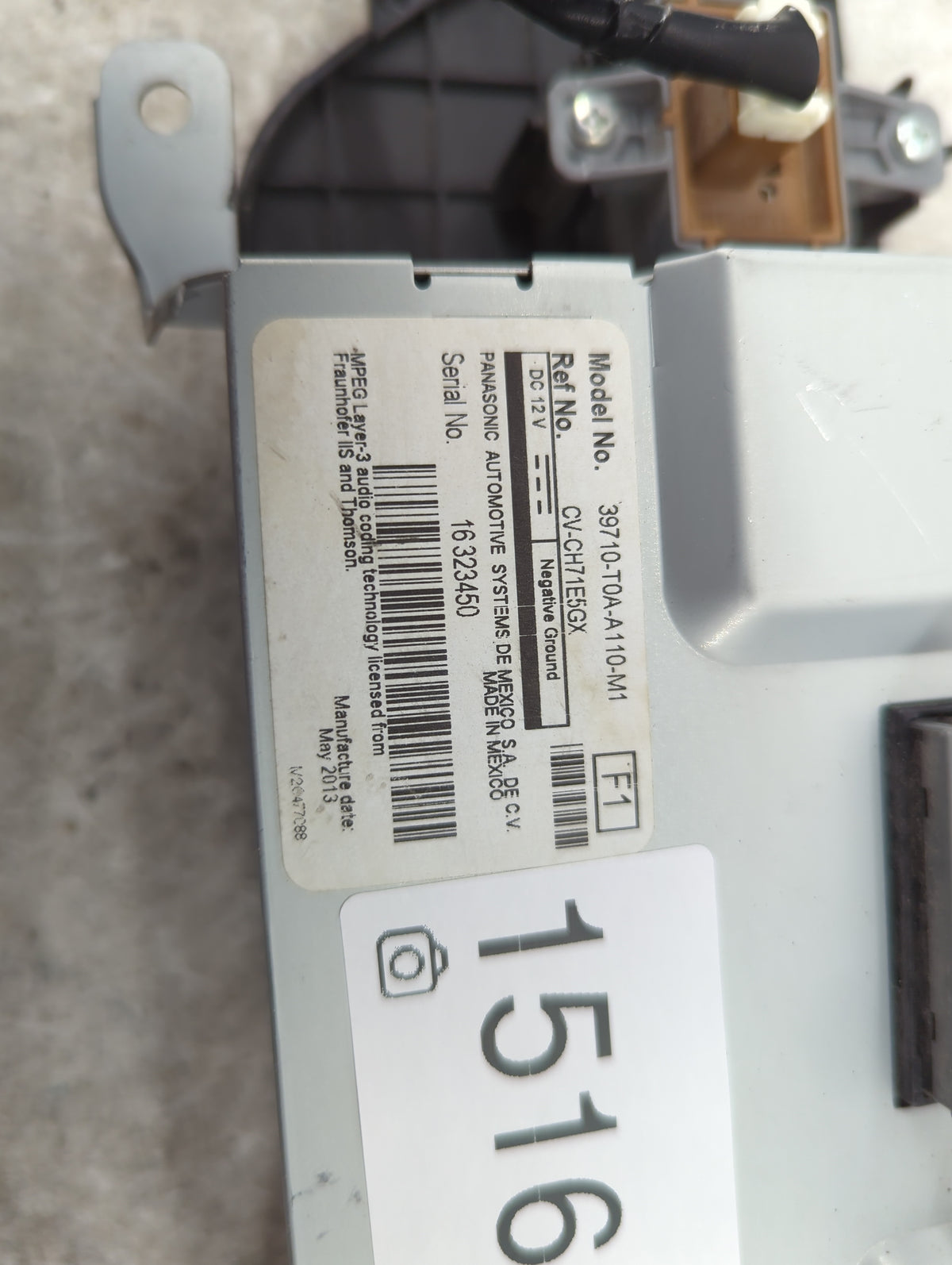 2013 Honda Crv Information Radio Display Screen Black - Oemusedautoparts1.com