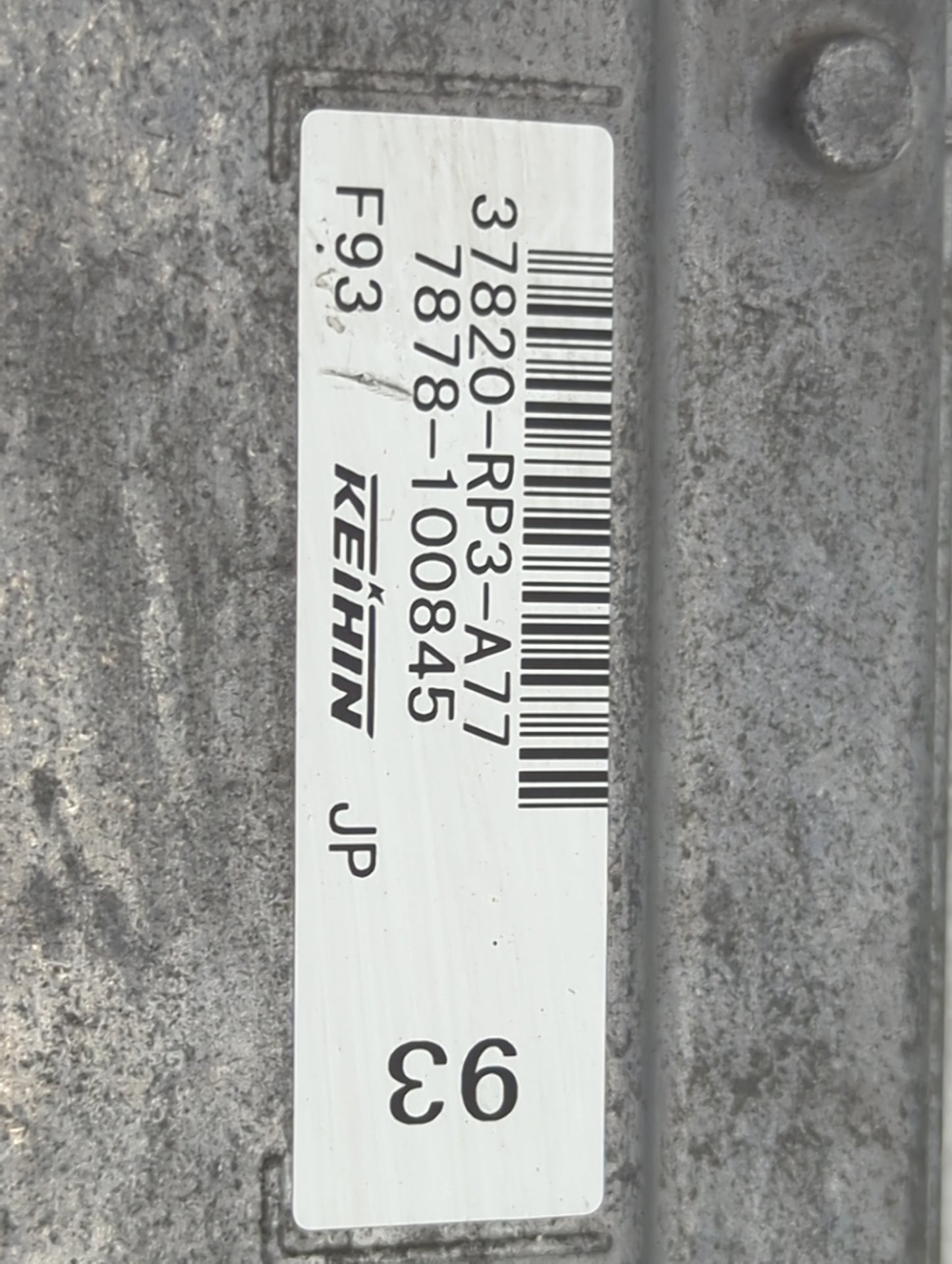 2011-2014 Honda Fit PCM Engine Control Computer ECU ECM PCU OEM P/N:37820-RP3-A77 7878-100845 Fits Fits 2011 2012 2013 2014 