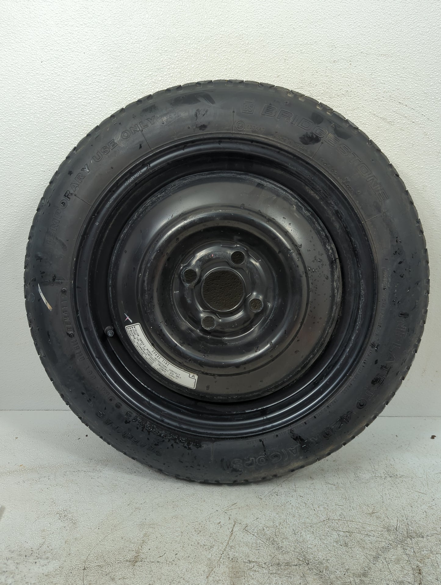 2012-2020 Honda Fit Spare Donut Tire Wheel Rim Oem 5038452 - Oemusedautoparts1.com