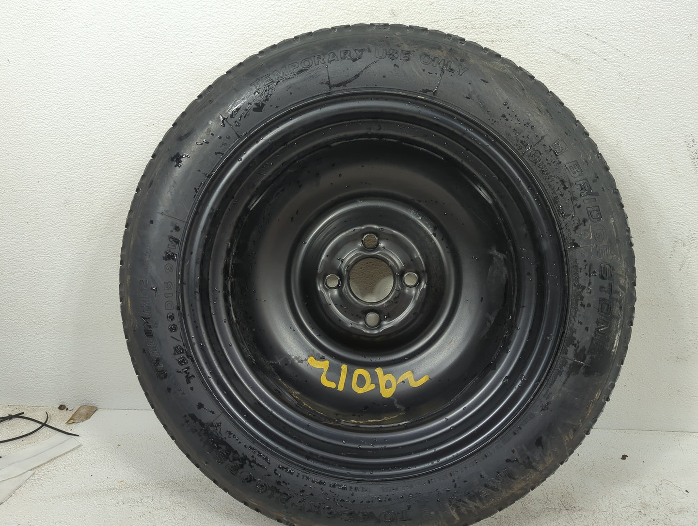 2012-2020 Honda Fit Spare Donut Tire Wheel Rim Oem 5038452 - Oemusedautoparts1.com