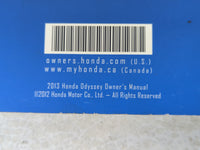 2013 Honda Odyssey Owners Manual Book Guide P/N:00X31-TK8-6210 OEM Used Auto Parts - Oemusedautoparts1.com