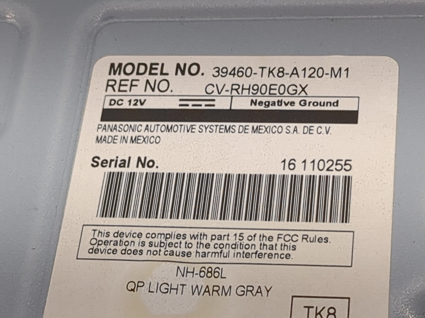 2013 Honda Odyssey Overhead Roof Console Interior Dome Light - Oemusedautoparts1.com