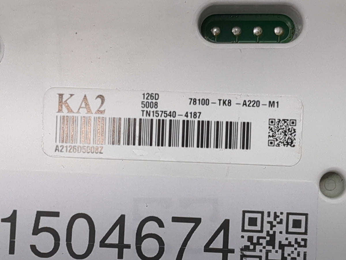 2011-2013 Honda Odyssey Instrument Cluster Speedometer Gauges P/N:78100-TK8-A220-M1 TN157540-4187 Miles:94K Fits OEM Used Au