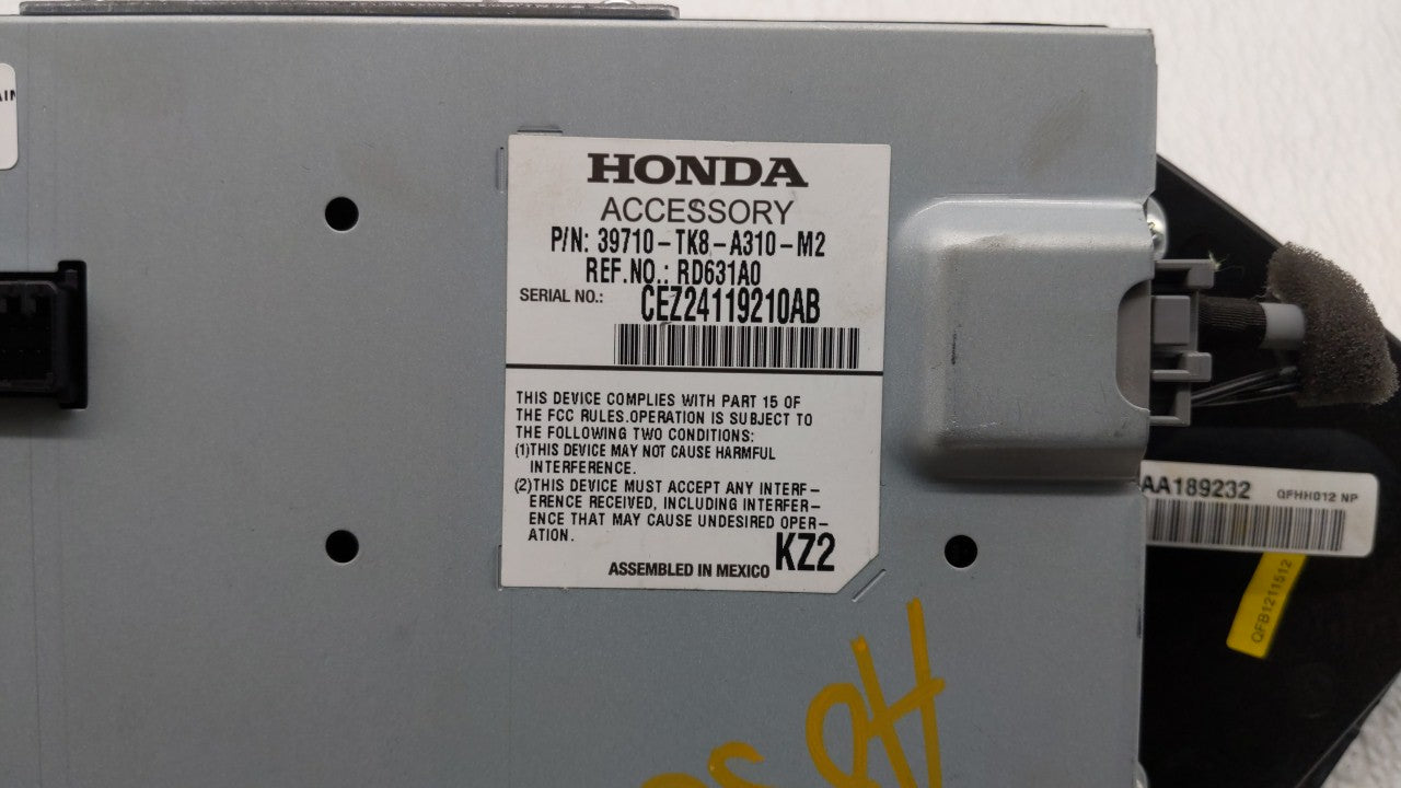 2011-2013 Honda Odyssey Information Display Screen - Oemusedautoparts1.com