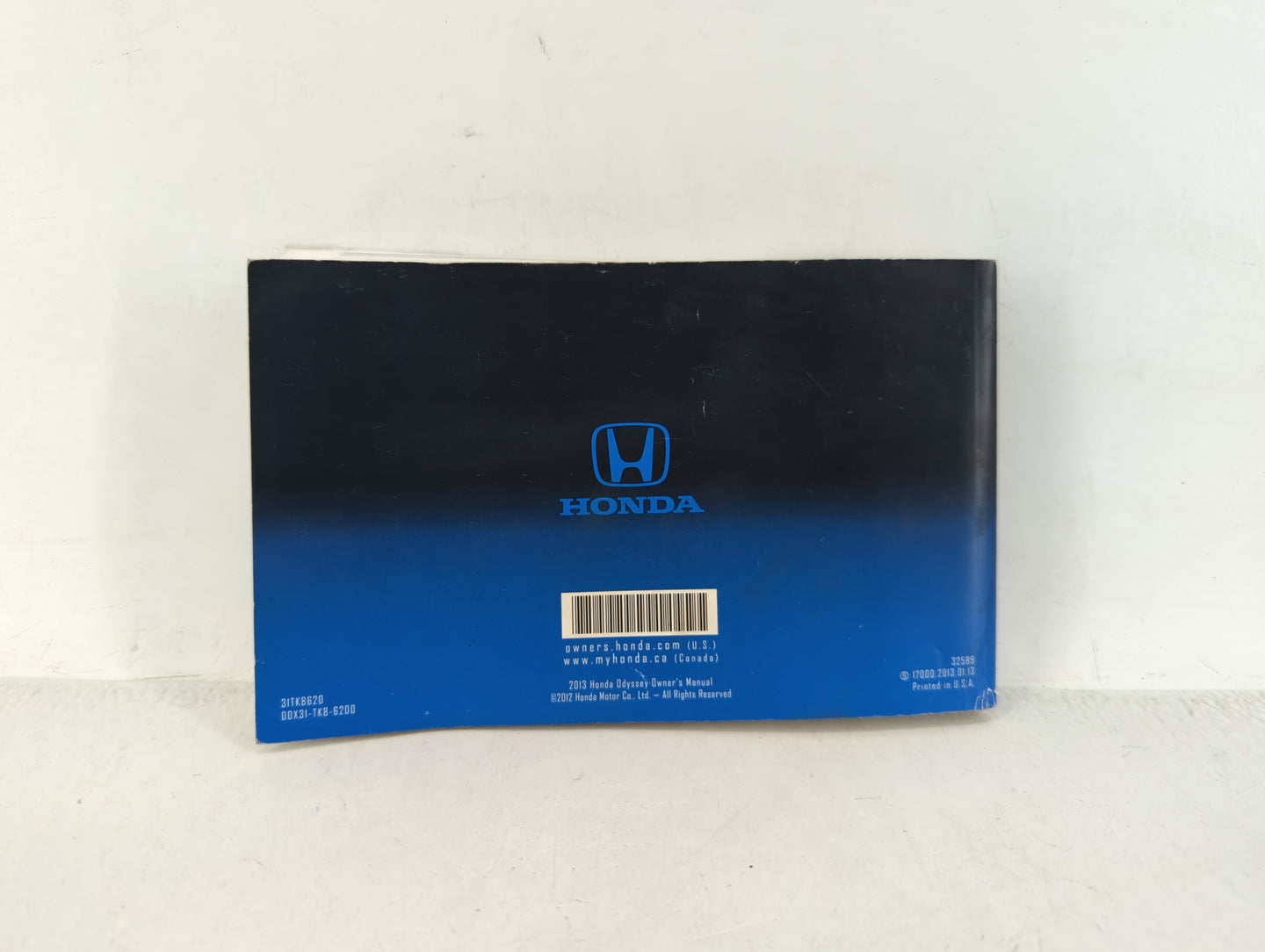 2013 Honda Odyssey Owners Manual Book Guide OEM Used Auto Parts - Oemusedautoparts1.com