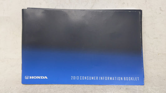 2013 Honda Odyssey Owners Manual Book Guide OEM Used Auto Parts