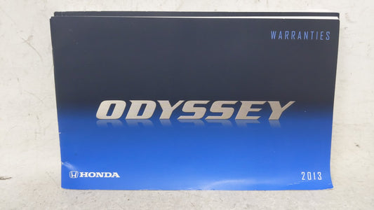 2013 Honda Odyssey Owners Manual Book Guide OEM Used Auto Parts