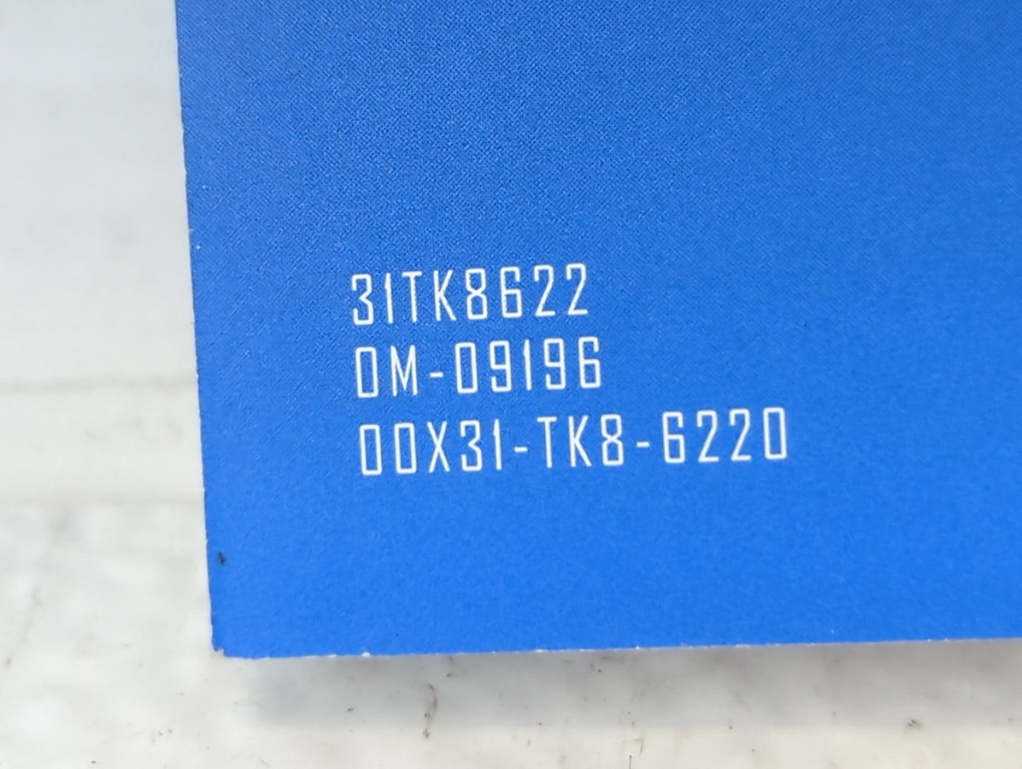 2013 Honda Odyssey Owners Manual Book Guide P/N:0MX31-TK8-6220 31TK8622 OEM Used Auto Parts - Oemusedautoparts1.com