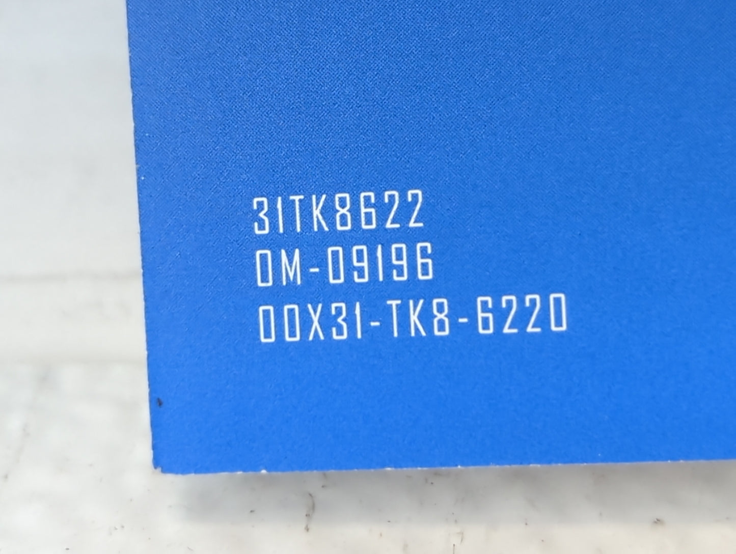 2013 Honda Odyssey Owners Manual Book Guide P/N:0MX31-TK8-6220 31TK8622 OEM Used Auto Parts - Oemusedautoparts1.com