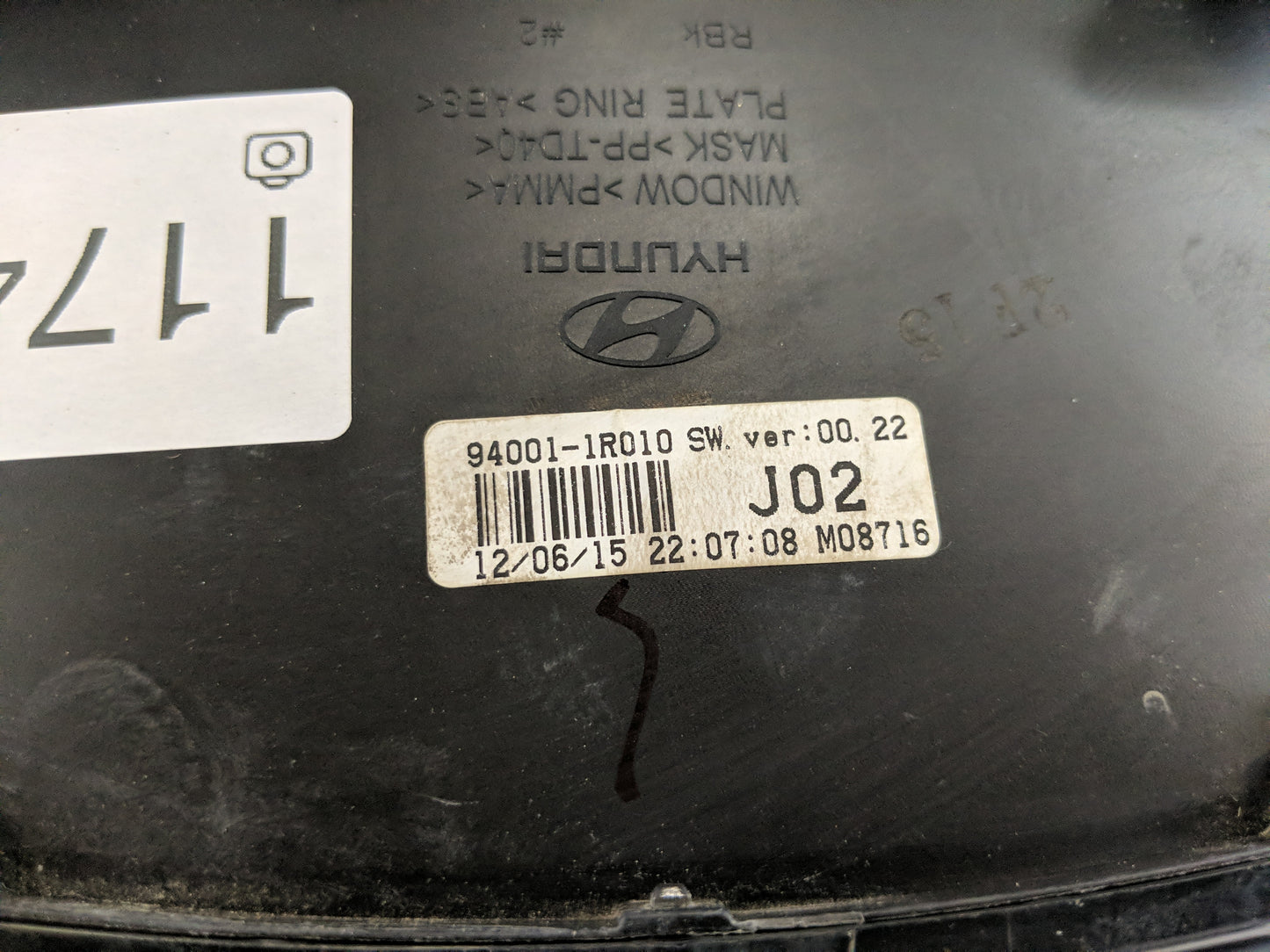 2012-2014 Hyundai Accent Instrument Cluster Speedometer Gauges P/N:94001-1R010 Fits Fits 2012 2013 2014 OEM Used Auto Parts 