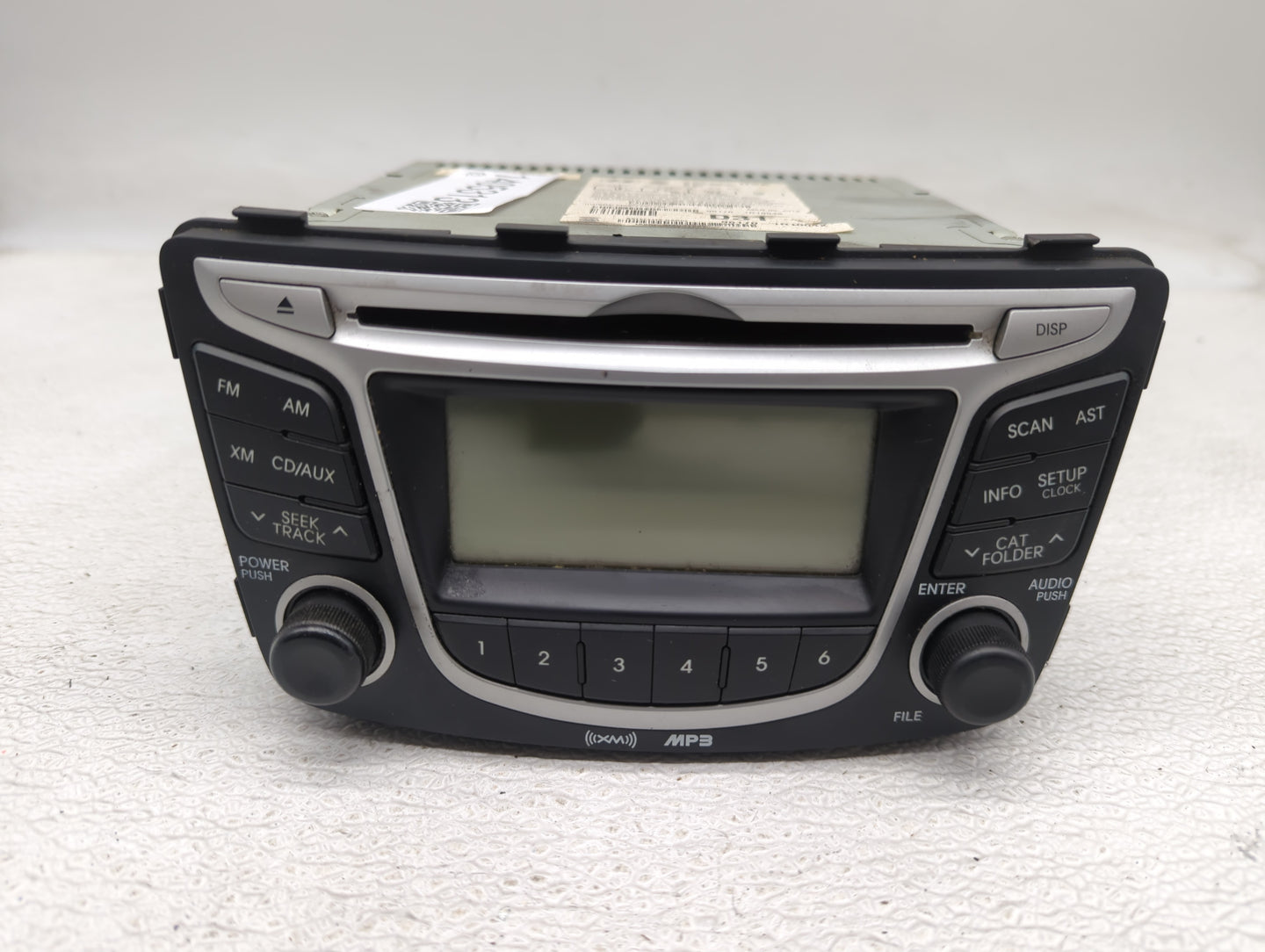 2012-2014 Hyundai Accent Radio AM FM Cd Player Receiver Replacement P/N:96170-1R1004X Fits Fits 2012 2013 2014 OEM Used Auto