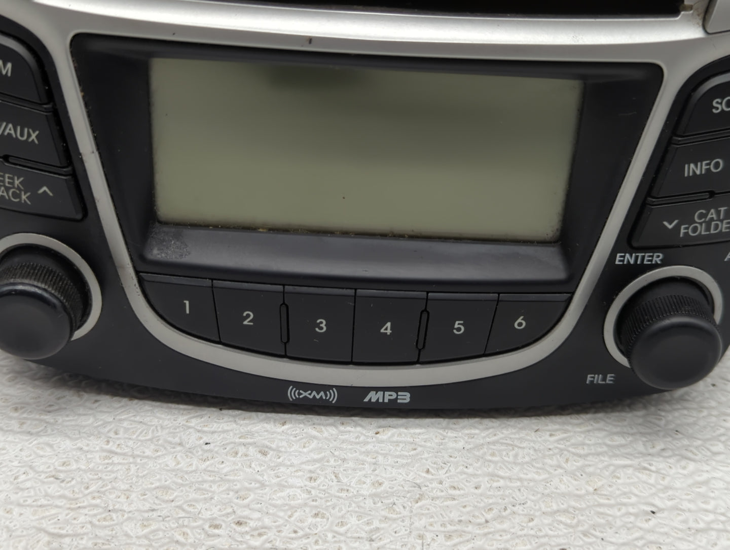 2012-2014 Hyundai Accent Radio AM FM Cd Player Receiver Replacement P/N:96170-1R1004X Fits Fits 2012 2013 2014 OEM Used Auto