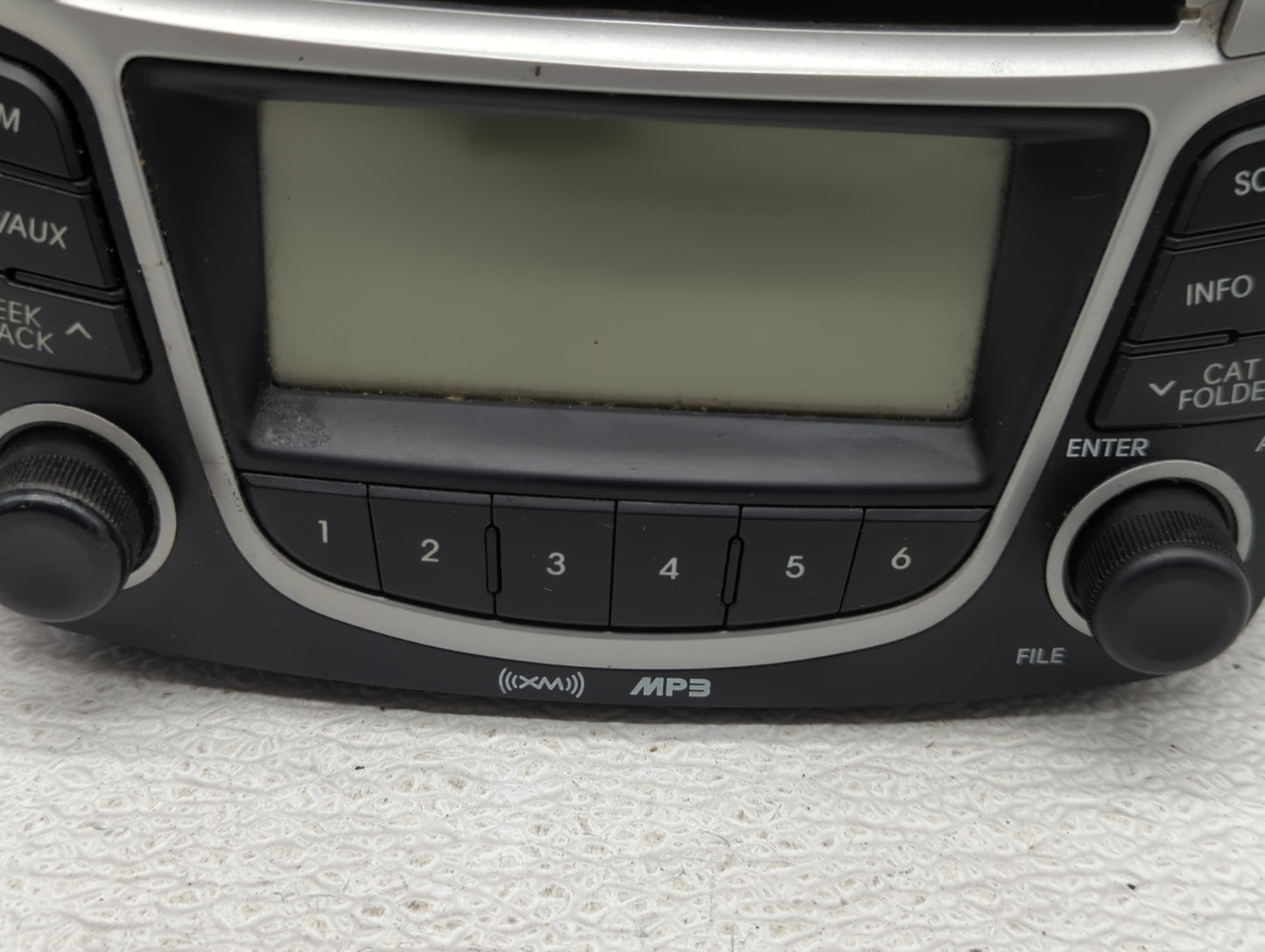 2012-2014 Hyundai Accent Radio AM FM Cd Player Receiver Replacement P/N:96170-1R1004X Fits Fits 2012 2013 2014 OEM Used Auto