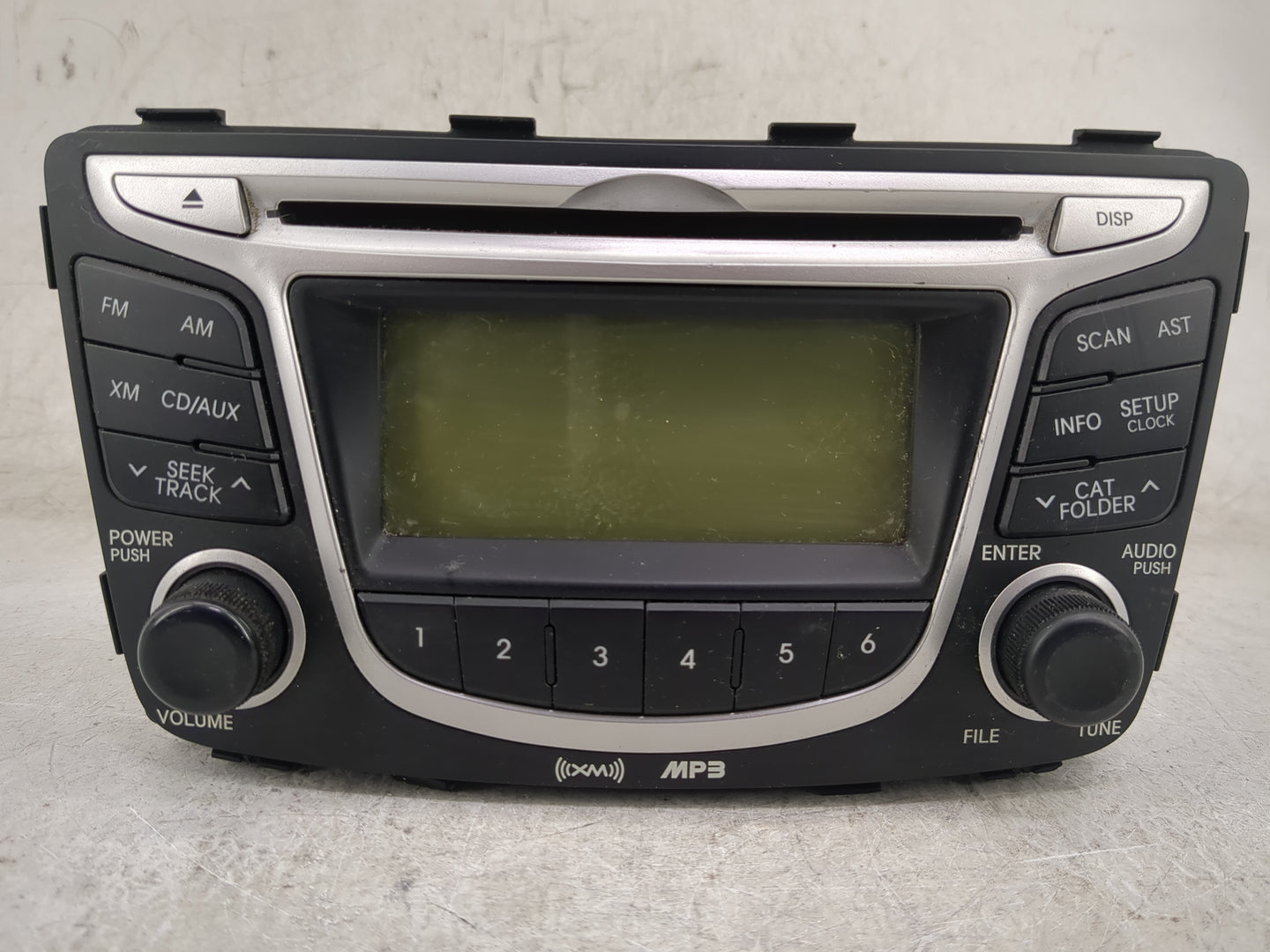 2012-2014 Hyundai Accent Radio AM FM Cd Player Receiver Replacement P/N:96170-1R1004X Fits Fits 2012 2013 2014 OEM Used Auto