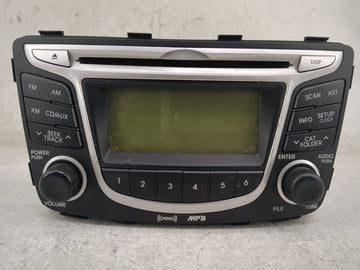 2012-2014 Hyundai Accent Radio AM FM Cd Player Receiver Replacement P/N:96170-1R1004X Fits Fits 2012 2013 2014 OEM Used Auto