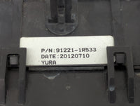 2012-2013 Hyundai Accent Fusebox Fuse Box Panel Relay Module P/N:91221-1R533 18790-01031 Fits Fits 2012 2013 OEM Used Auto P
