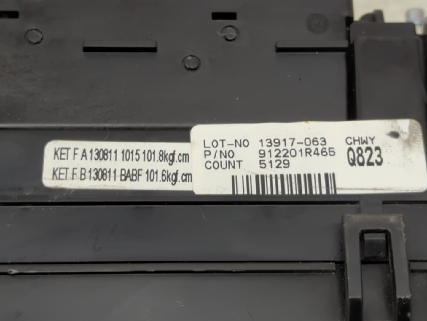 2013-2014 Hyundai Accent Fusebox Fuse Box Panel Relay Module P/N:912201R465 Fits Fits 2013 2014 OEM Used Auto Parts - Oemuse