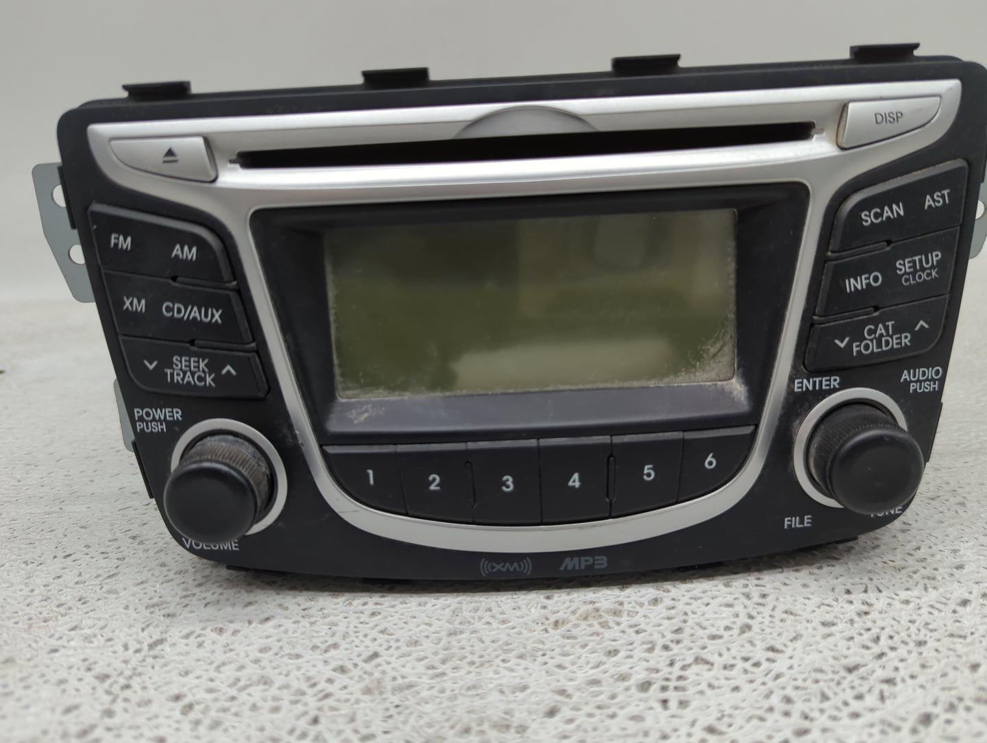 2012-2014 Hyundai Accent Radio AM FM Cd Player Receiver Replacement P/N:961701R1004X PA710RBLS4X Fits Fits 2012 2013 2014 OE