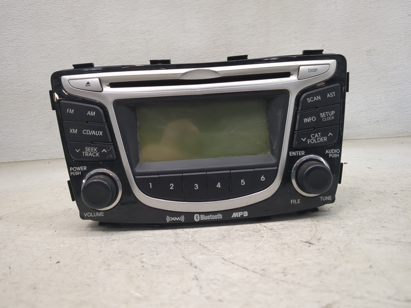 2012-2014 Hyundai Accent Radio AM FM Cd Player Receiver Replacement P/N:96170-1R150GU PA710RBLSBT_GU Fits Fits 2012 2013 201
