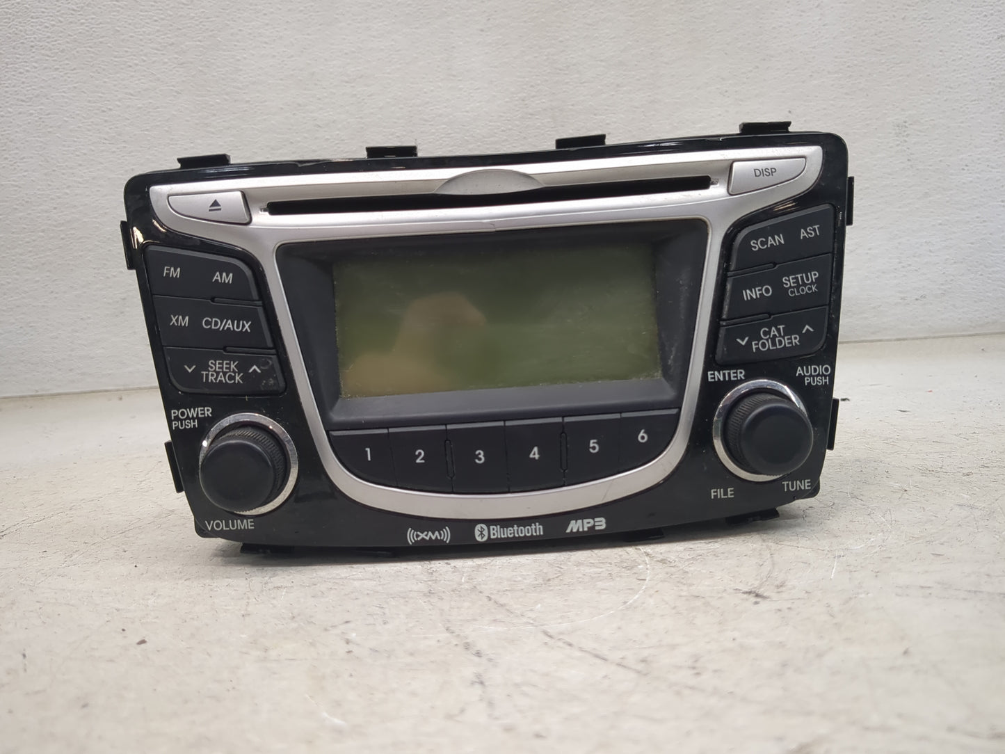2012-2014 Hyundai Accent Radio AM FM Cd Player Receiver Replacement P/N:96170-1R150GU PA710RBLSBT_GU Fits Fits 2012 2013 201