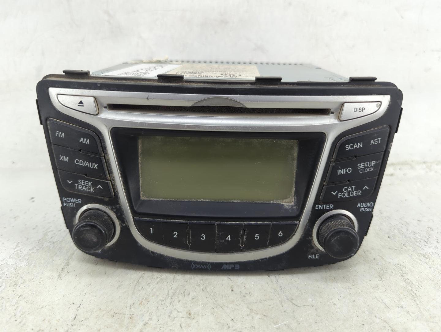 2013 Hyundai Accent Radio AM FM Cd Player Receiver Replacement P/N:96170-1R1004X PA710RBLS 4X Fits OEM Used Auto Parts - Oem